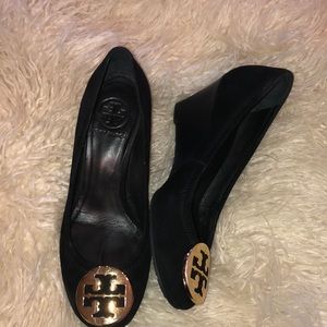 Tory Burch Black Wedges